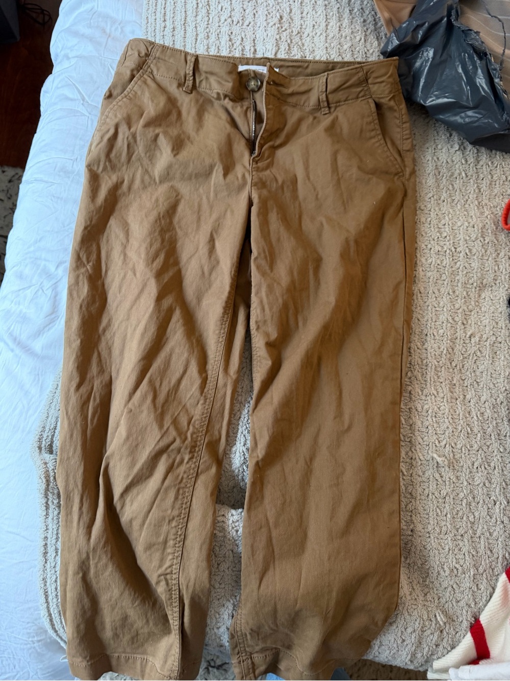 LOFT Men's Khaki-Tan Cotton Chinos